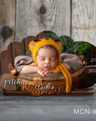 Marturii botez magnet personalizate cu poza si text