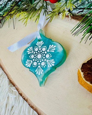 Decoratiune brad din rasina epoxidica
