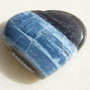 Cabochon inima din blue opal (lucrat manual in India) aprox 8x29x34.5 mm