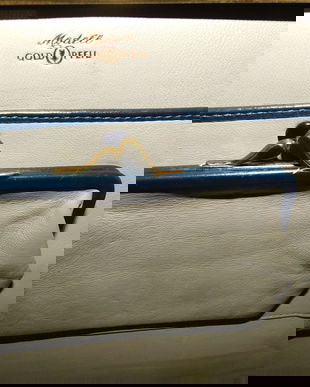 Poseta de lux , vintage  brand Gold Pfeil , Germania , piele naturala