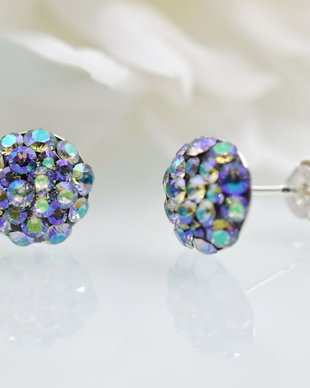 Cercei Swarovski Chaton Ball Paradise Shine  Argint 925