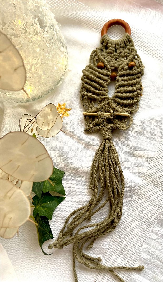 Ornament , decoratine din bumbac-bufnita