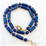 Colier vintage lapis lazuli