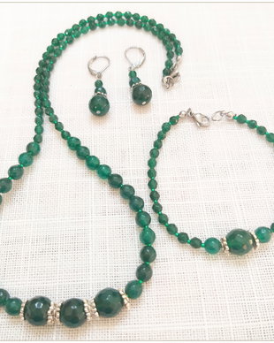 SET-AGATE VERZI FATETATE
