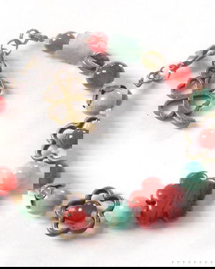 Bratara amazonit si carneol