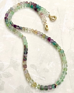 Colier CHOKER fluorit