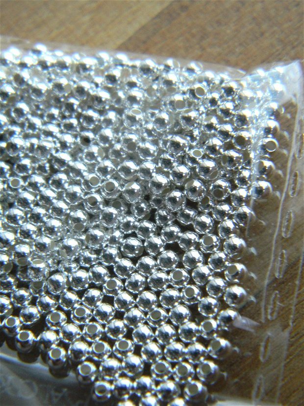 Margele argint 2,3 mm/10buc. (F36-8)