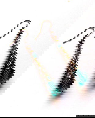 cercei cristale fatetate verzi 44275