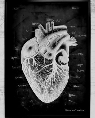 Tablou "Human Heart Anatomy"