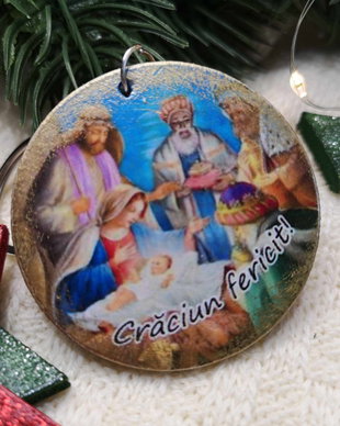 Breloc personalizat - tema Craciun