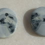 (2 bucati) Cabochon Maligano jasper (lucrat manual in India) aprox 4.5x26x30 mm cu 5.5x26x29.5 mm