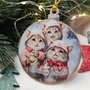 Glob din lemn personalizat pentru Craciun