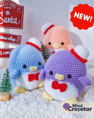 Jucarie crosetata - Pinguinul cel Istet