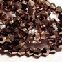 Cristale din sticla, biconice, 4 mm, electroplacate, cupru-06
