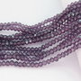 Cristale din sticla, rondelle, 2.5x2 mm, mov