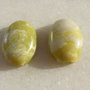 (2 bucati) Cabochon jad NATURAL netratat aprox 5.5x13x18 mm
