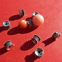 Tub distantier partial antichizat din argint .925 aprox  8x5 mm