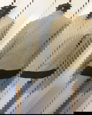 ARMANI JEANS JACHETA BOMBER PIELE NATURALA PERFORATA