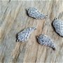 Pandantiv aripi de inger, argint rodiat 16x7 mm (1 buc)