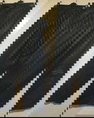 PANTALONI BAGGY PIELE NATURALA