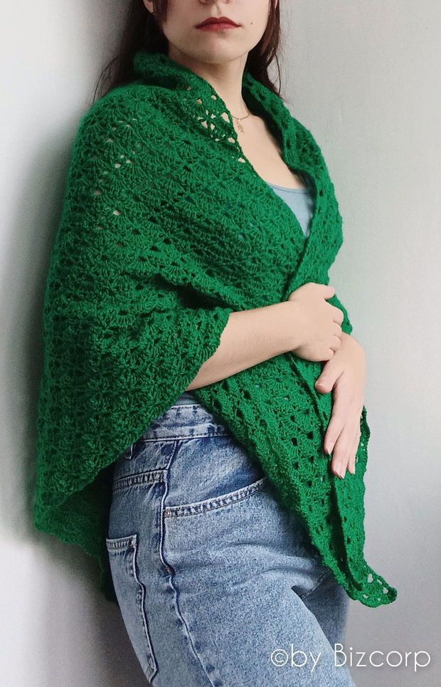 Esarfa dama, Verde