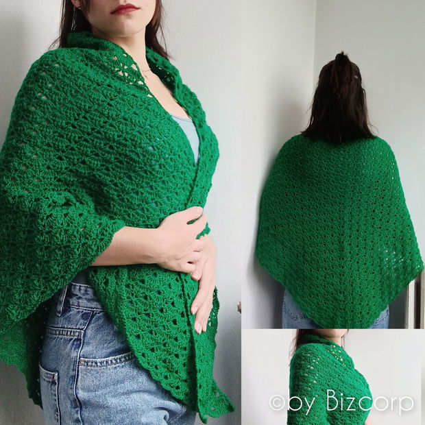 Esarfa dama, Verde