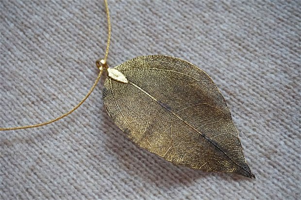 Colier Golden Leaf