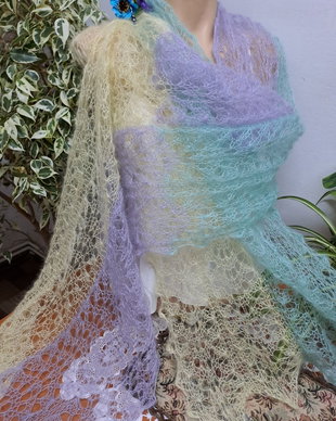 Fular/șal pastelat