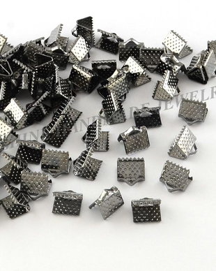 Capat de panglica, gunmetal, 6x7mm