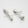 Baza de agrafa cu clips, platinum, 59x6.5x6mm