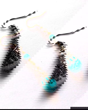 cercei turcoaz 44333