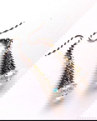 cercei cristale fatetate transparente 44274