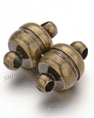 Inchizatoare cu magnet, bronz antichizat, 11x7mm