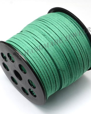 Snur Suede, Medium Sea Green, 3.0x1.4mm
