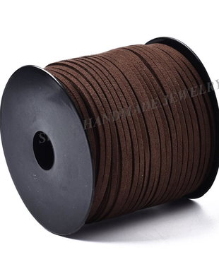 Snur Suede Coconut Brown, 3.0x1.4mm