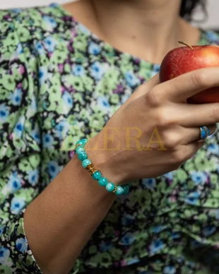 Florena, Bratara Femei Handmade Din Cristale De Amazonit