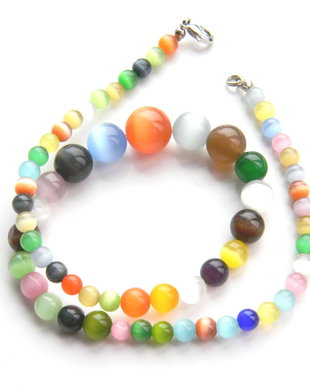 Mix margele "ochi de pisica" 6...14 mm