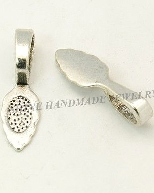 Agatatoare de pandantiv, argintiu antichizat, 26x8x7mm