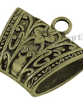 Pandantiv, suport pentru esarfe, bronz, 39x37x18mm