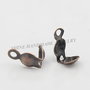 Capat de colier, cupru antichizat, 8x4mm