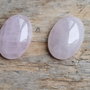 Cabochon cuart roz, 25x18 mm