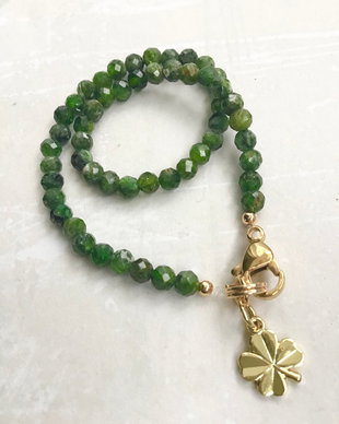 Bratara turmalina verde