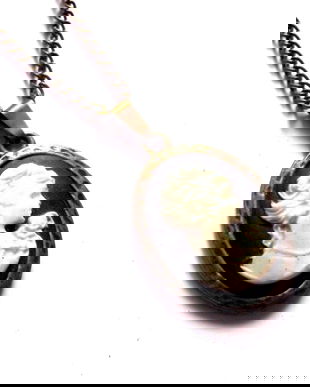 colier bronz cu camee 44374