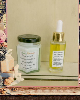 Set alcătuit din Elixir pentru ten radiant și crema de corp, 100% naturale