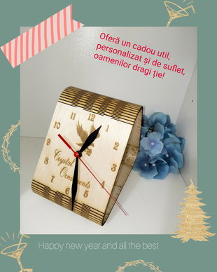 Ceas din lemn/ cadou