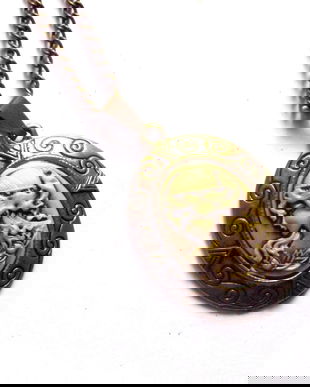 colier bronz cu camee 44370