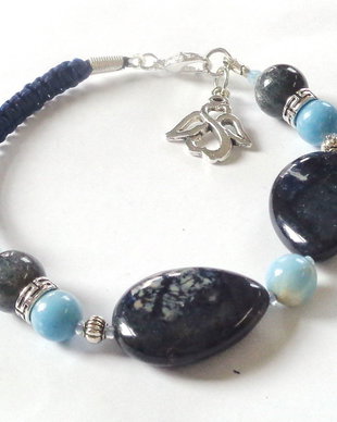 Bratara larimar si dumortierit