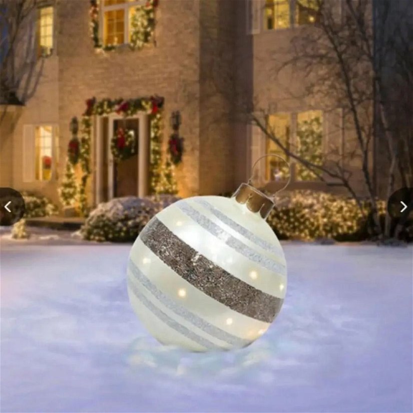 KTZ 00002A Decoratiune de Craciun gonflabila, glob sfera, diametru 60cm
