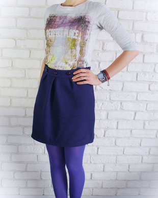 Fusta Scurta Mov Indigo (masura S in stoc)