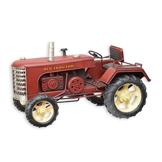 Model tractor rosu